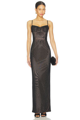 AREA - Crystal Hotfix Gown