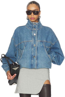 THE ATTICO - Denim Bomber Jacket
