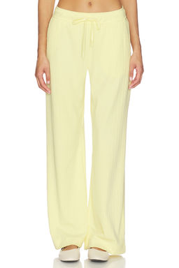 Beyond Yoga - Breathe Easy Ribbed Wide Leg Pant