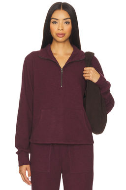 Bobi by Revolve - Half Zip Funnel Neck Sweatshirt