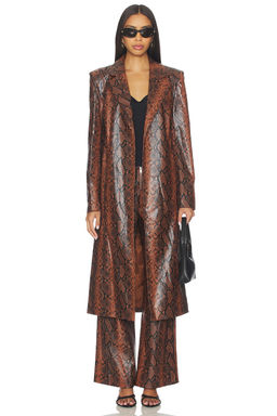 BY.DYLN - x REVOLVE Melani Trench Chocolate Snake