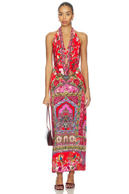 Camilla - Deep Cowl Plunge Dress