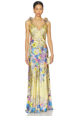 Camilla - Bias Slip Dress With Back Frill