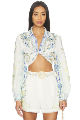 Camilla - Cropped Wrap Shirt