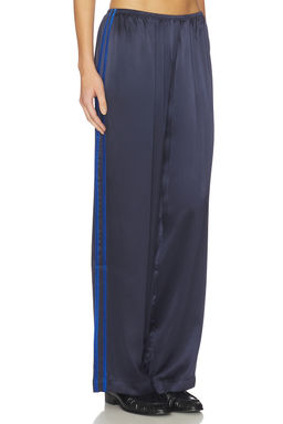DONNI. - The Silk Stripe Simple Pant
