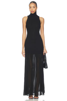 Enza Costa - Airy Halter Turtleneck Dress