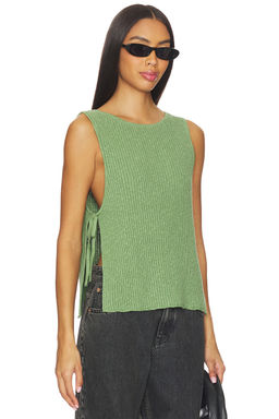 Free People - x free-est Lizzie Sweater Top In Green Eyes