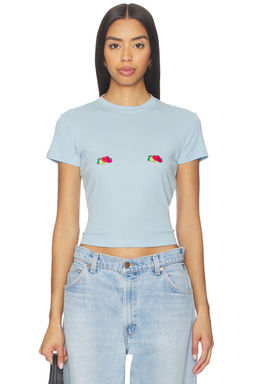 HOMMEgirls - X Fruit Of The Loom Baby Tee With Double Logo