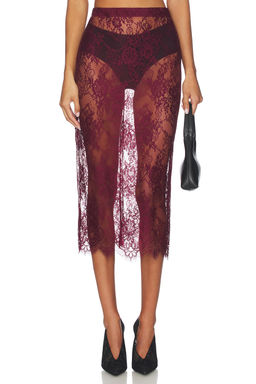 L'AGENCE - Makena Lace Pencil Skirt