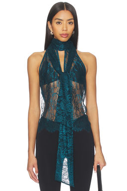 L'AGENCE - Reece Tie Neck Sleeveless Blouse