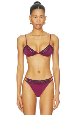 Leslie Amon - Garis Trim Bikini Top
