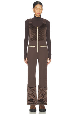 My Sunday Ski - Quilted Velvet Ski Overall