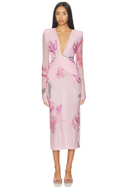 Patbo - Honey Flower Tulle Midi Dress