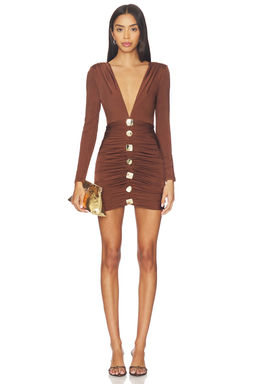 Patbo - Moonlit Jersey Long Sleeve Mini Dress
