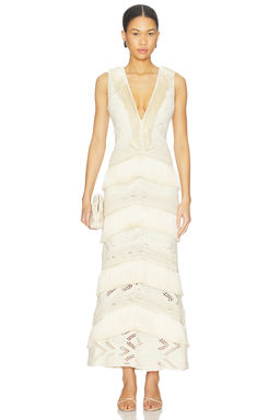 Patbo - Lycra Mesh Maxi Dress