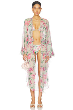 Patbo - Honey Flower Long Robe Cover Up