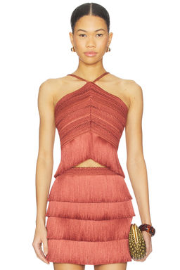 Patbo - Amethyst Fringe Top