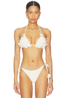 Patbo - Sunstone Lace Triangle Bikini Top