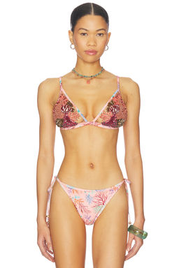 Patbo - Seaweed Lace Triangle Bikini Top