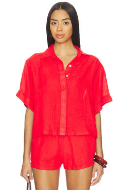 PQ - Linen Button Up Top