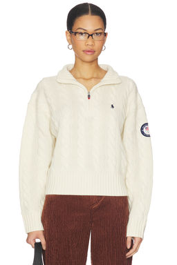 POLO RALPH LAUREN - Wool Cashmere Half Zip Sweater