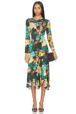 Prabal Gurung - Diagonal Long Sleeve Dress