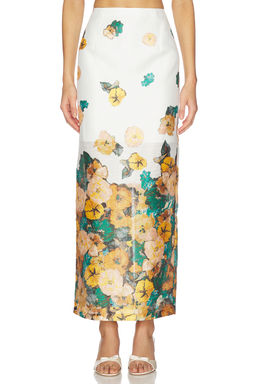 Prabal Gurung - Back Slit Maxi Flat Front Pencil Skirt