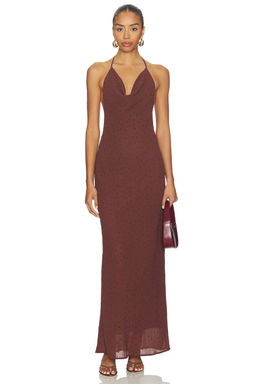 SNDYS - Nadene Diamante Halter Maxi Dress