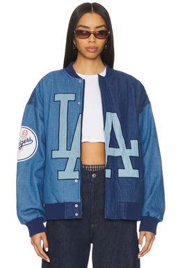 Terez - x REVOLVE Dodgers Denim Logo Bomber