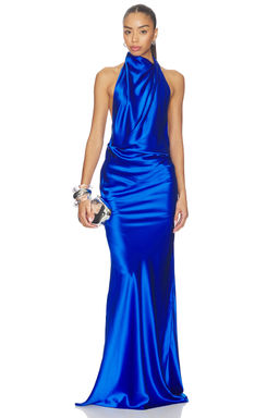 The Sei - Halter Drape Bias Gown