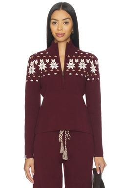 THE UPSIDE - Le Ski Blanche Half Zip Sweater