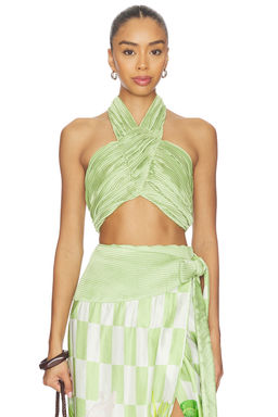 Verandah - Plisse Halter Blouse