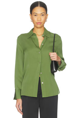 Vince - Long Sleeve Button Down Blouse