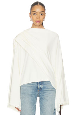 Weworewhat - x Premium Cashmere Wrap Sweater