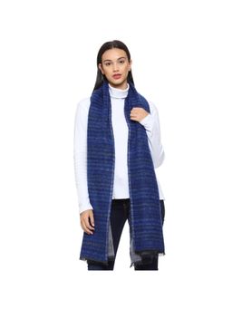 SWI STYLISH - Womens Cashmere Soft Feel Warm Wool Scarf Muffler - Blue
