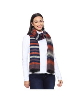 SWI STYLISH - Womens Cashmere Soft Feel Warm Wool Scarf Muffler - Navy Blue