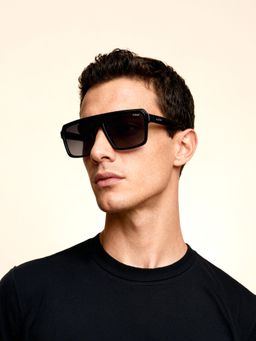 IDEE - Grey Square 100% Uv Protected Sunglasses For Men Size 57