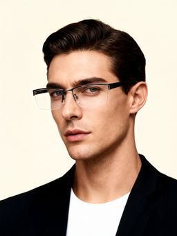 Police - Square V8456K538A6FR Grey Medium Eyeglass Frames