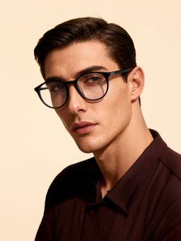 Police - Square VPL883K51700FR Black Medium Eyeglass Frames