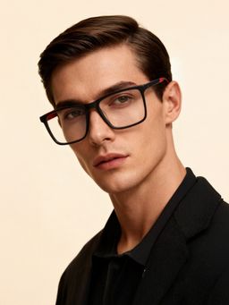 Police - Eyewear For Men With Black Acetate Frame (Size 55)