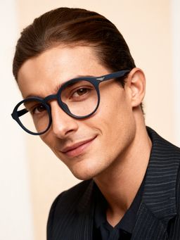 Police - Eyewear For Men With Blue Polycarbonate Frame (Size 50)