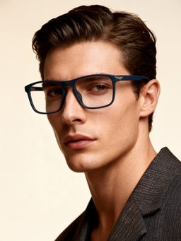 Police - Eyewear For Men With Blue Polycarbonate Frame (Size 54)