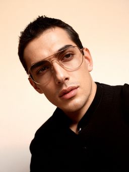 Police - Eyewear For Men With Gold Alloy Frame (Size 54)