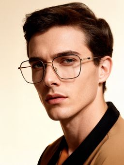 Police - Eyewear For Men With Gold Alloy Frame (Size 52)