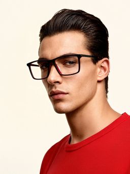 Police - Eyewear For Men With Black Acetate Frame (Size 55)