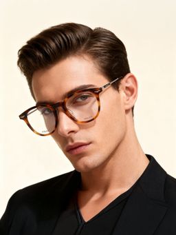 Police - Eyewear For Men With Havana Acetate Frame (Size 50)