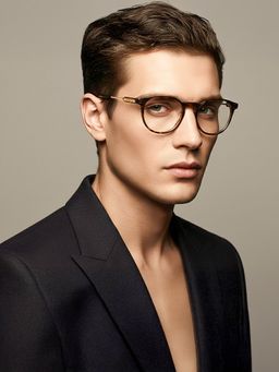 Police - Eyewear For Men With Havana Acetate Frame (Size 51)