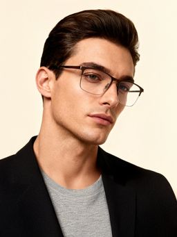 Police - Men Half Rim Grey Metal Frames - VPL905K53627FR (53)