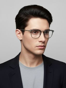 Police - Men Grey Square Eyeglass Frame (48)