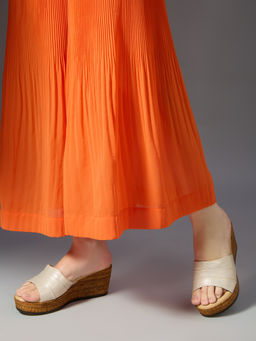 Inc.5 - Women White Party Wear Solid Wedges